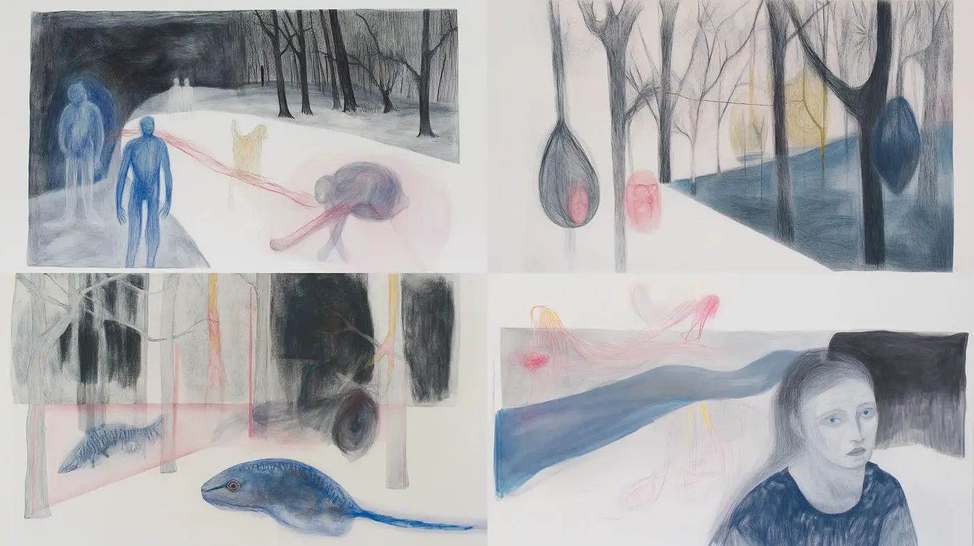 Ethereal Nature Musing in Subdued Pastel Hues - Midjourney sref style