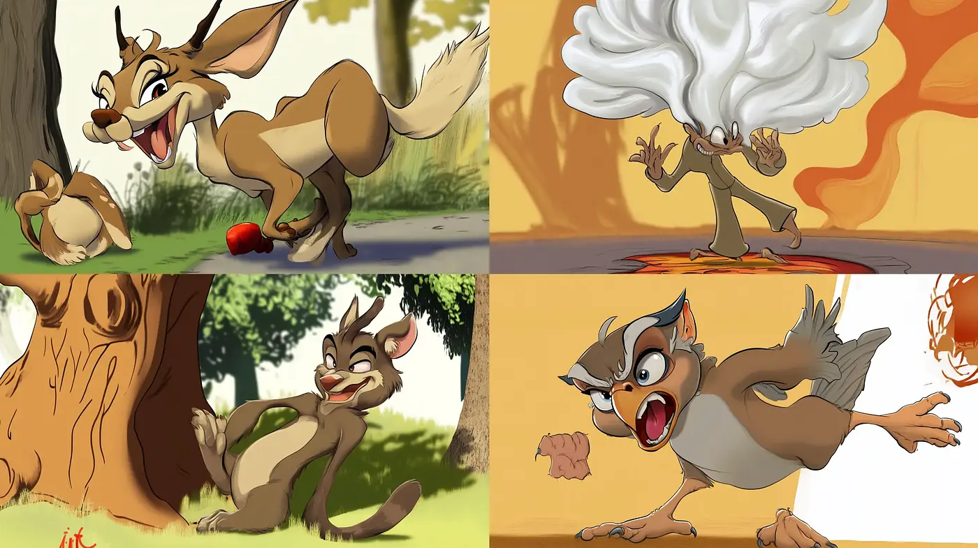 Vibrant Animation Renaissance: A Homage to Classic Cartoon Techniques - Midjourney sref style