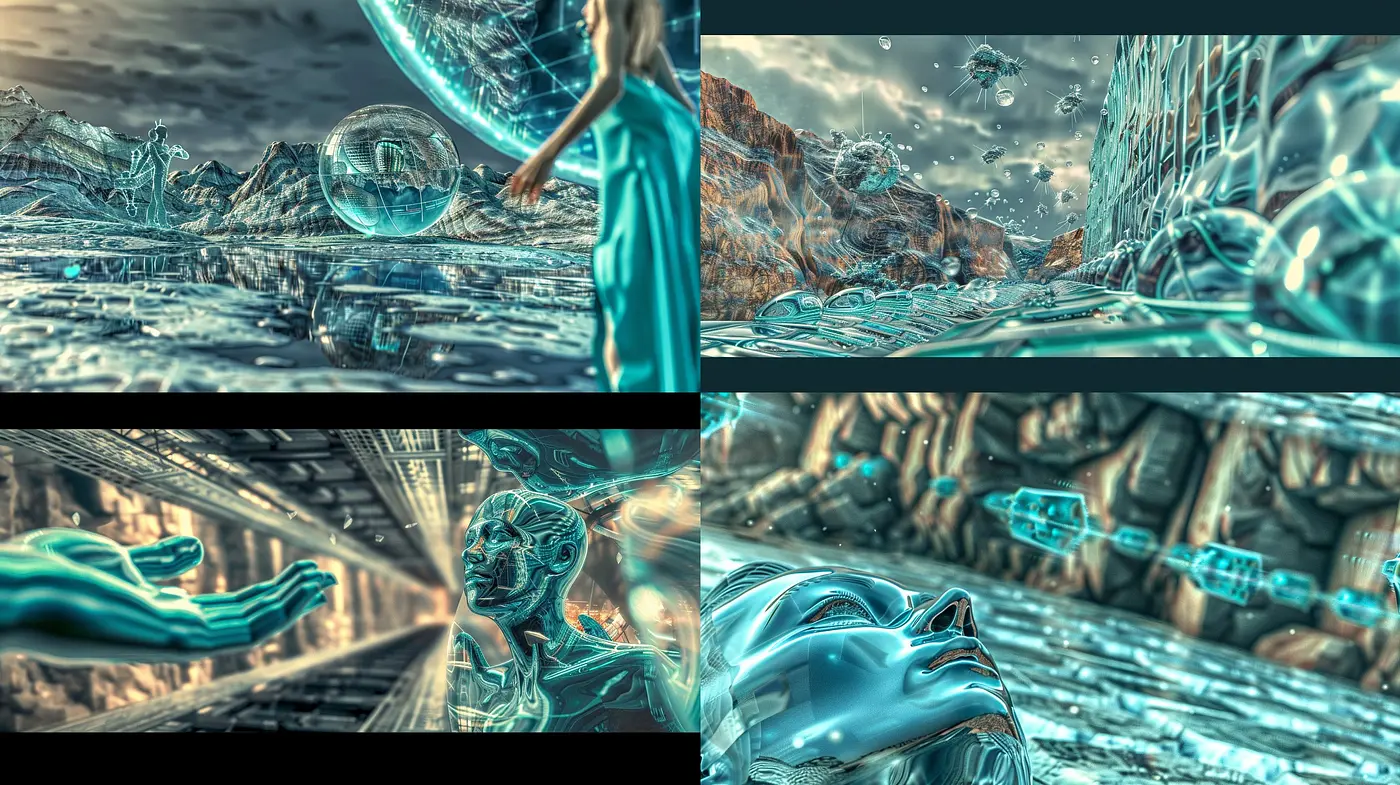 Cybernetic Dreamscape: A Fusion of Machine and Surrealism - Midjourney sref style
