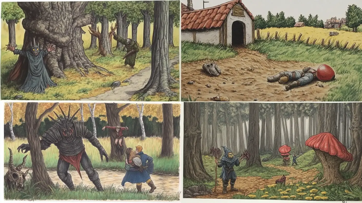 Enchanted Realms of Storybook Fantasy - Midjourney sref style