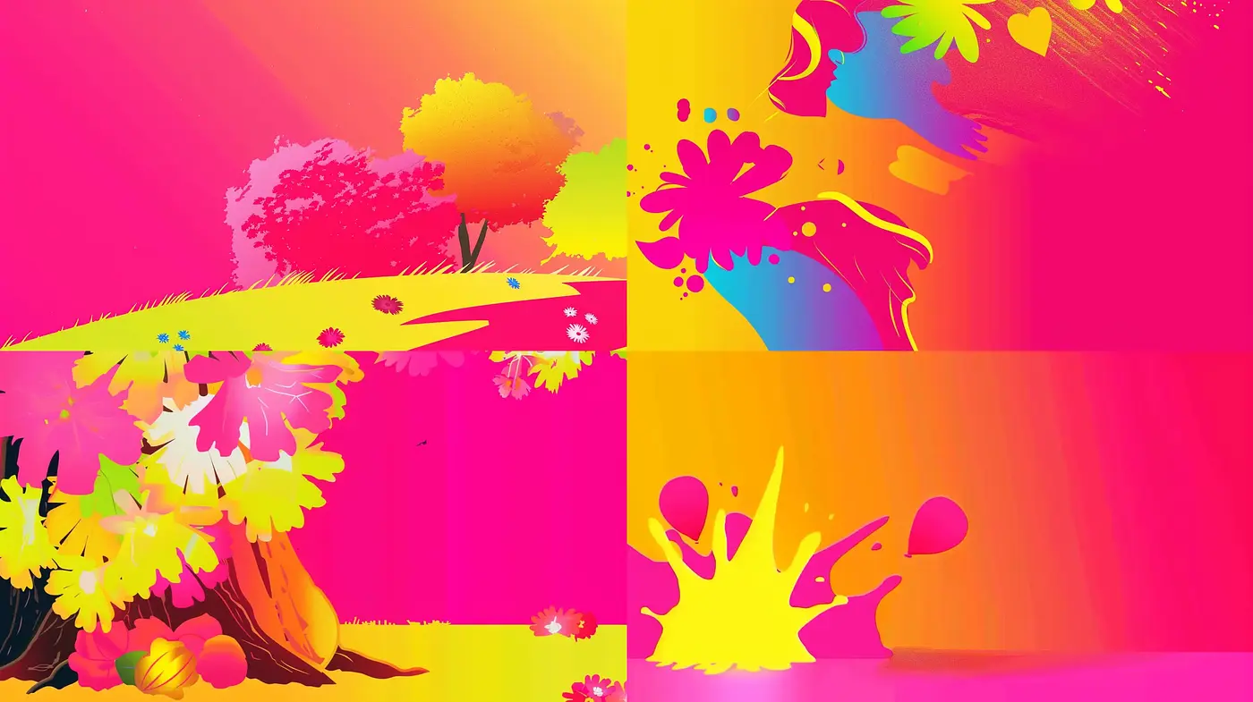 Vibrant Expressionism with a Splash of Pop Art - Midjourney sref style