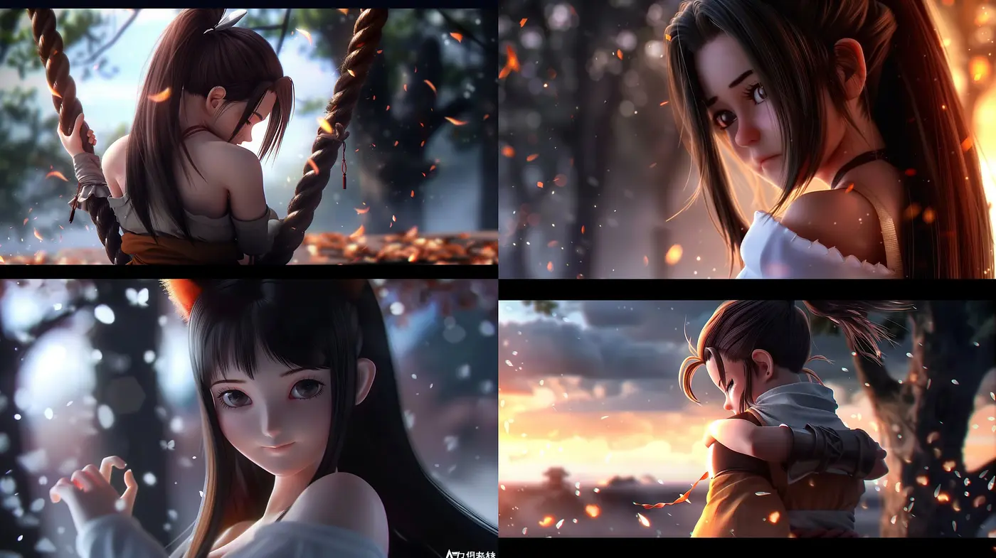 Ethereal Twilight Hues in Luminous Digital Portraiture - Midjourney sref style