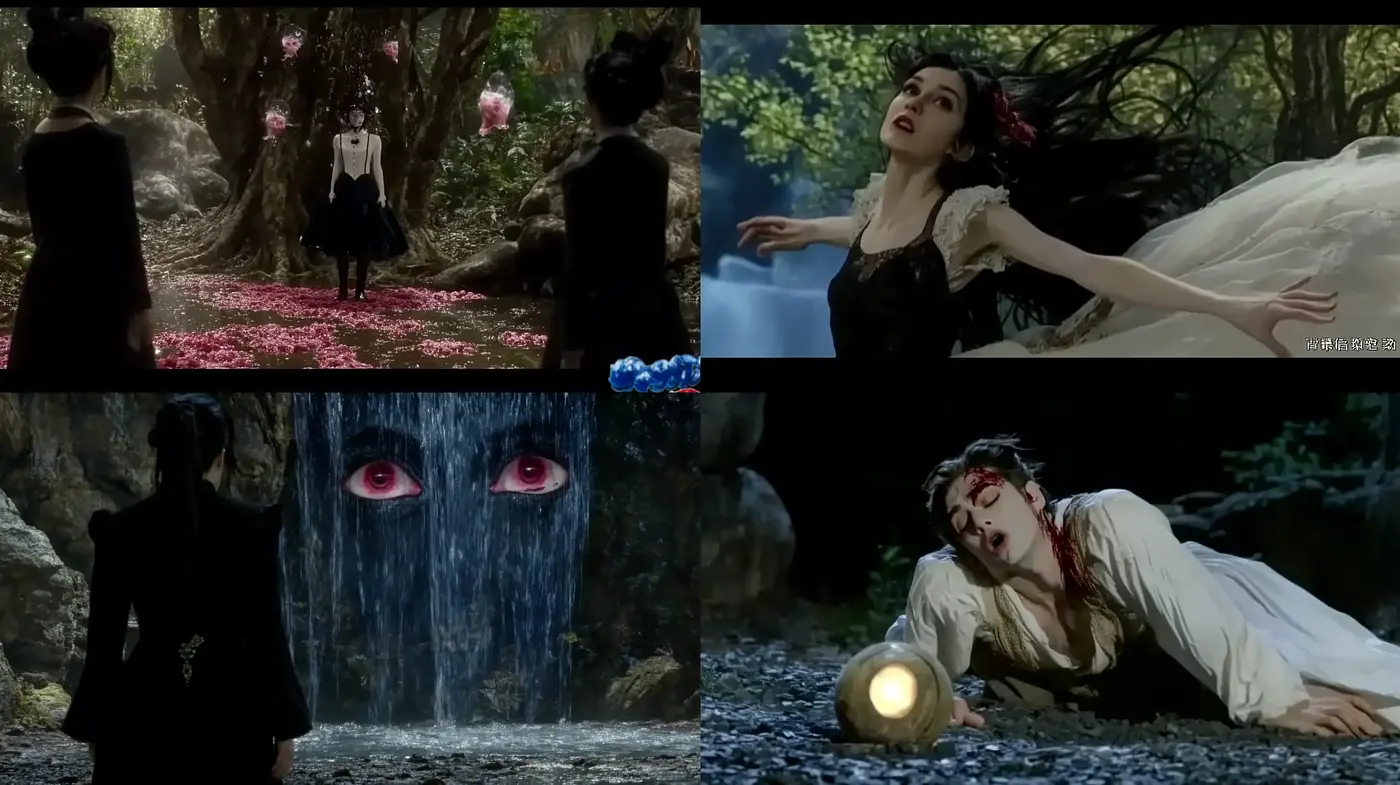 Ethereal Gothic Reveries in Enchanted Forests - Midjourney sref style
