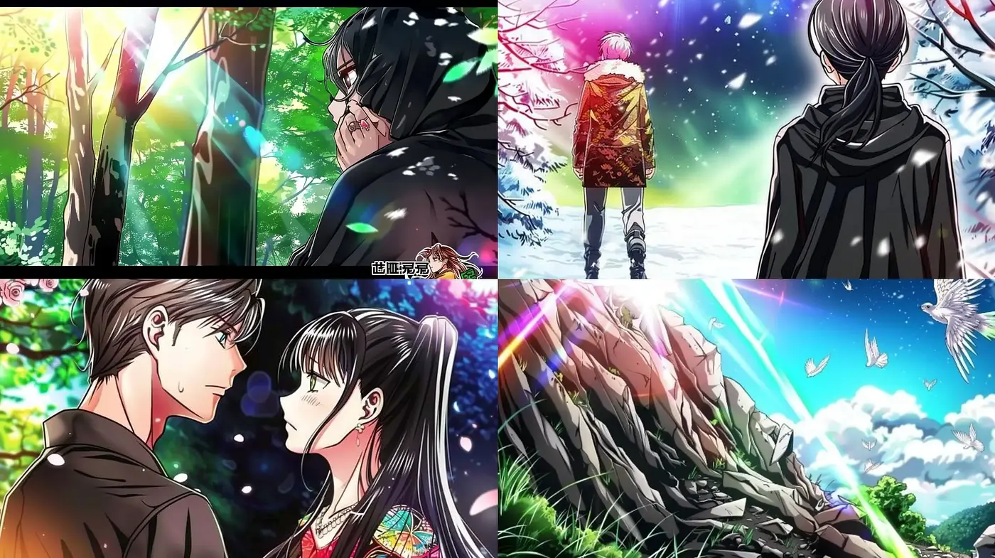 Harmonious Blend of Anime Aesthetics and Luminous Natural Vistas - Midjourney sref style