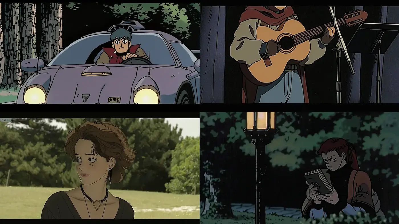 Stylized Retro Animation with Subtle Emotional Depth - Midjourney sref style