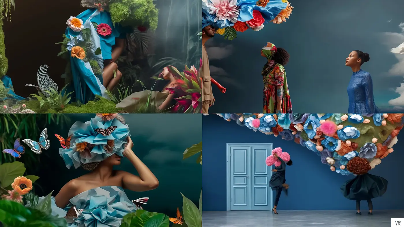 Lush Botanical Dreamscapes with Surreal Elegance - Midjourney sref style