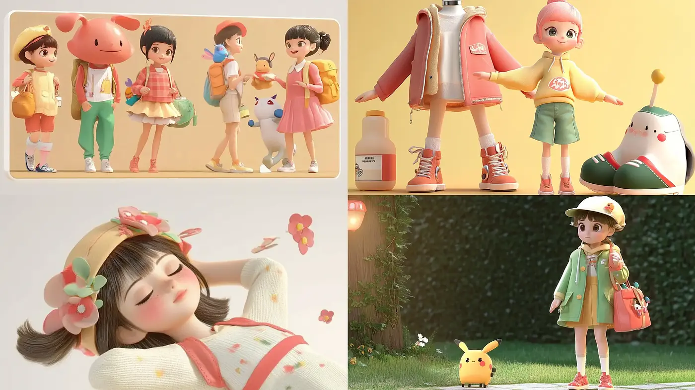 Sunlit Pastel Dreamscape: A Serene Blend of Toy-like Whimsy and Soft Textures - Midjourney sref style