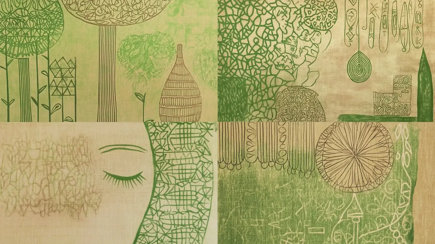 Ethereal Botanical Dreamscapes in Monochromatic Visions - Midjourney sref style