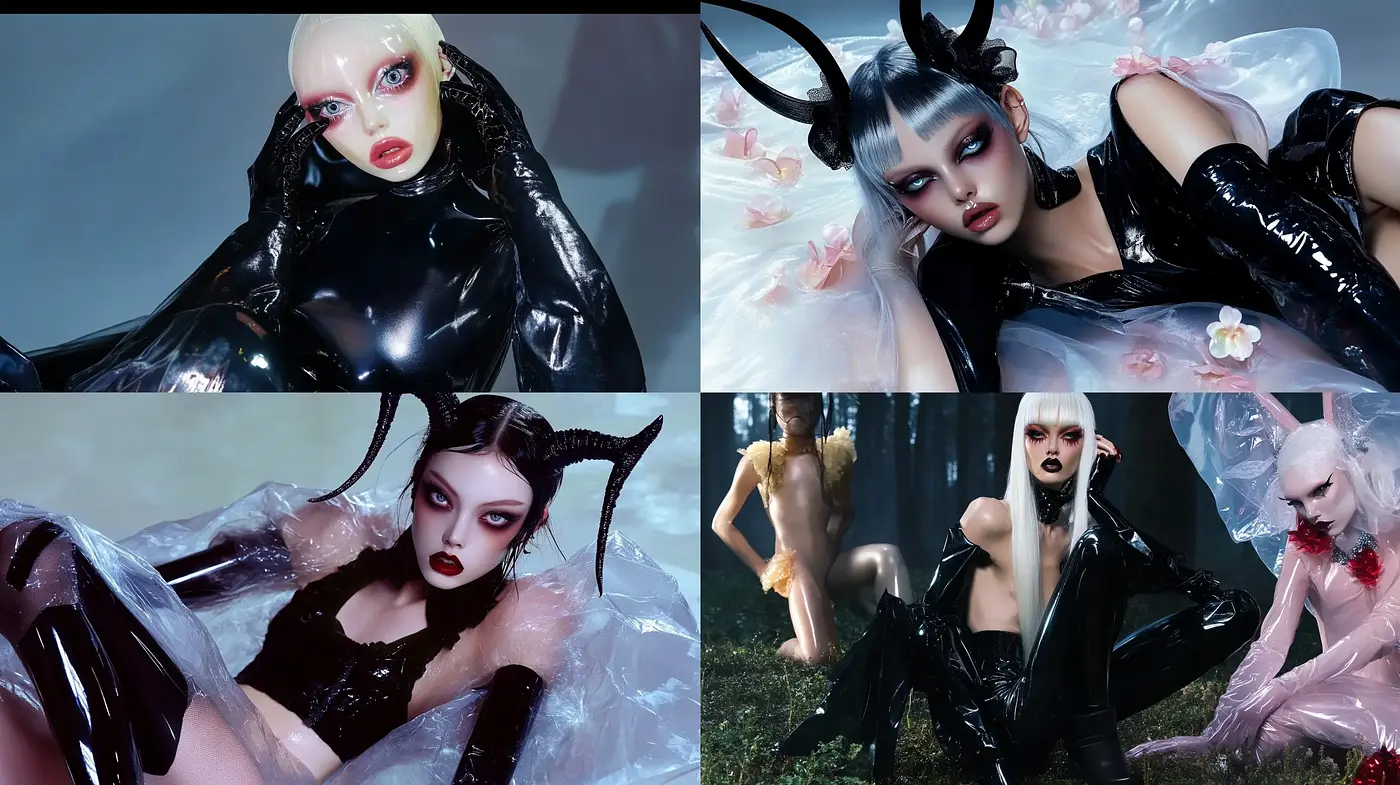 Ethereal Gothic Elegance with a Surreal Fantasy Touch - Midjourney sref style