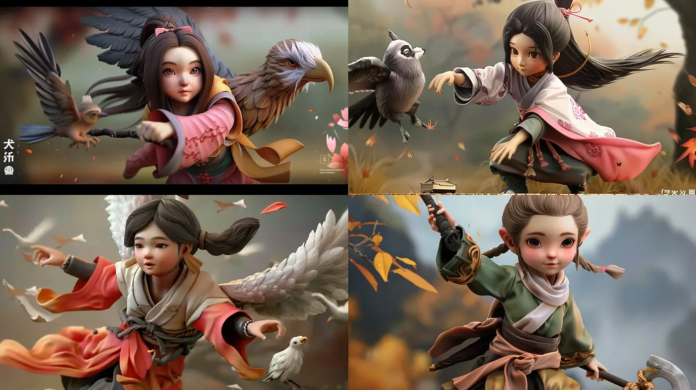 Ethereal Oriental Fantasy: A Harmonious Blend of Anime Influences and Soft Pastel Ambiance - Midjourney sref style