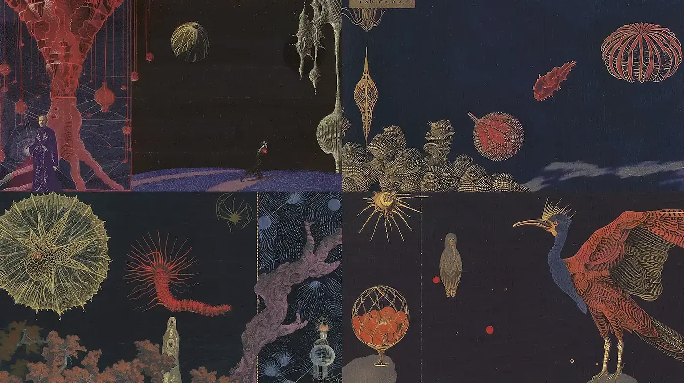 Ethereal and Mystical Imagery with a Cosmic Touch - Midjourney sref style