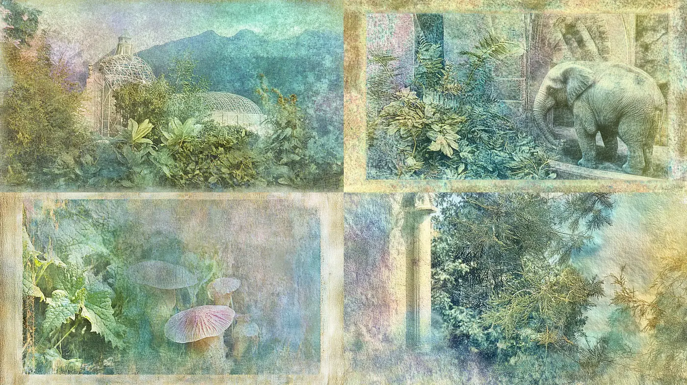 Ethereal Tapestry of Nature in Faded Watercolor - Midjourney sref style
