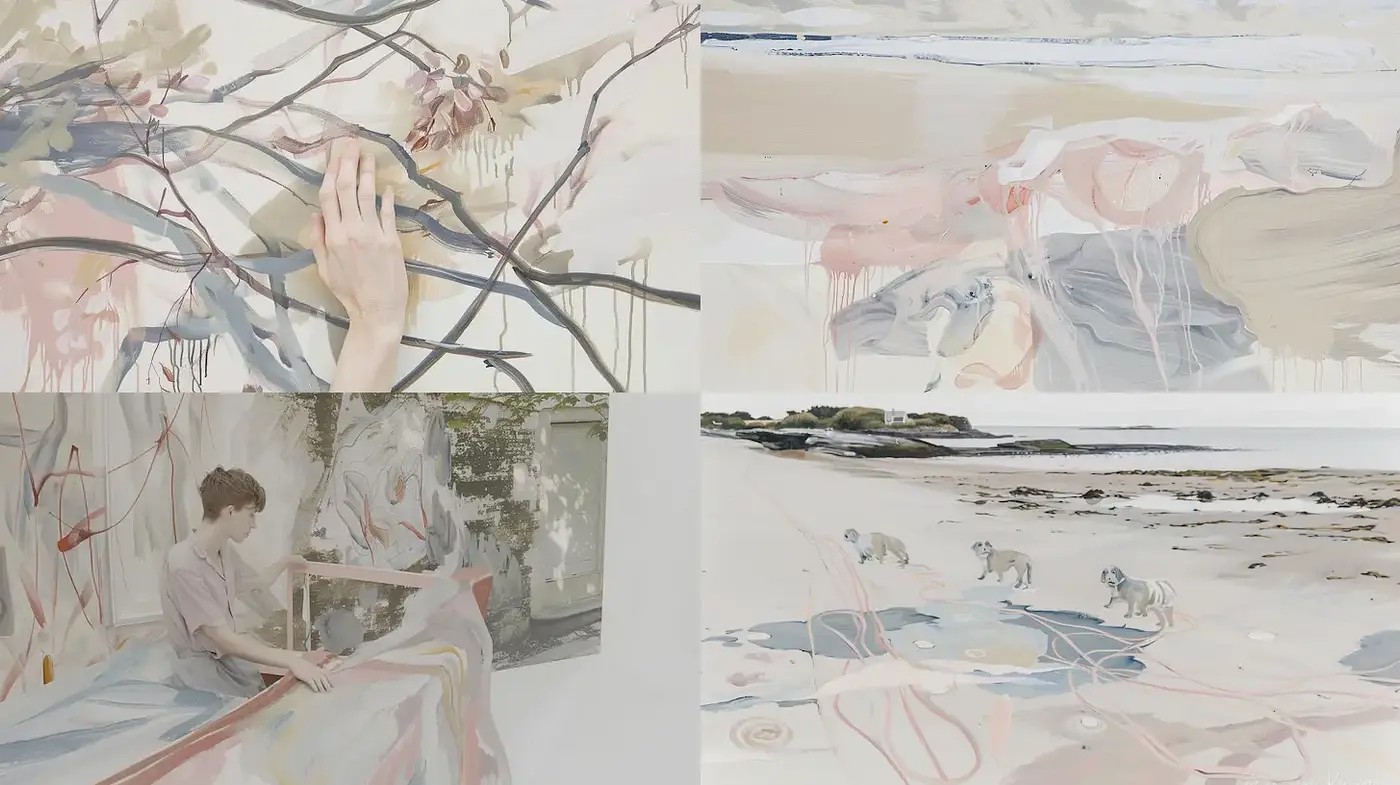 Delicate and ethereal illustrations with a serene ambiance - Midjourney sref style