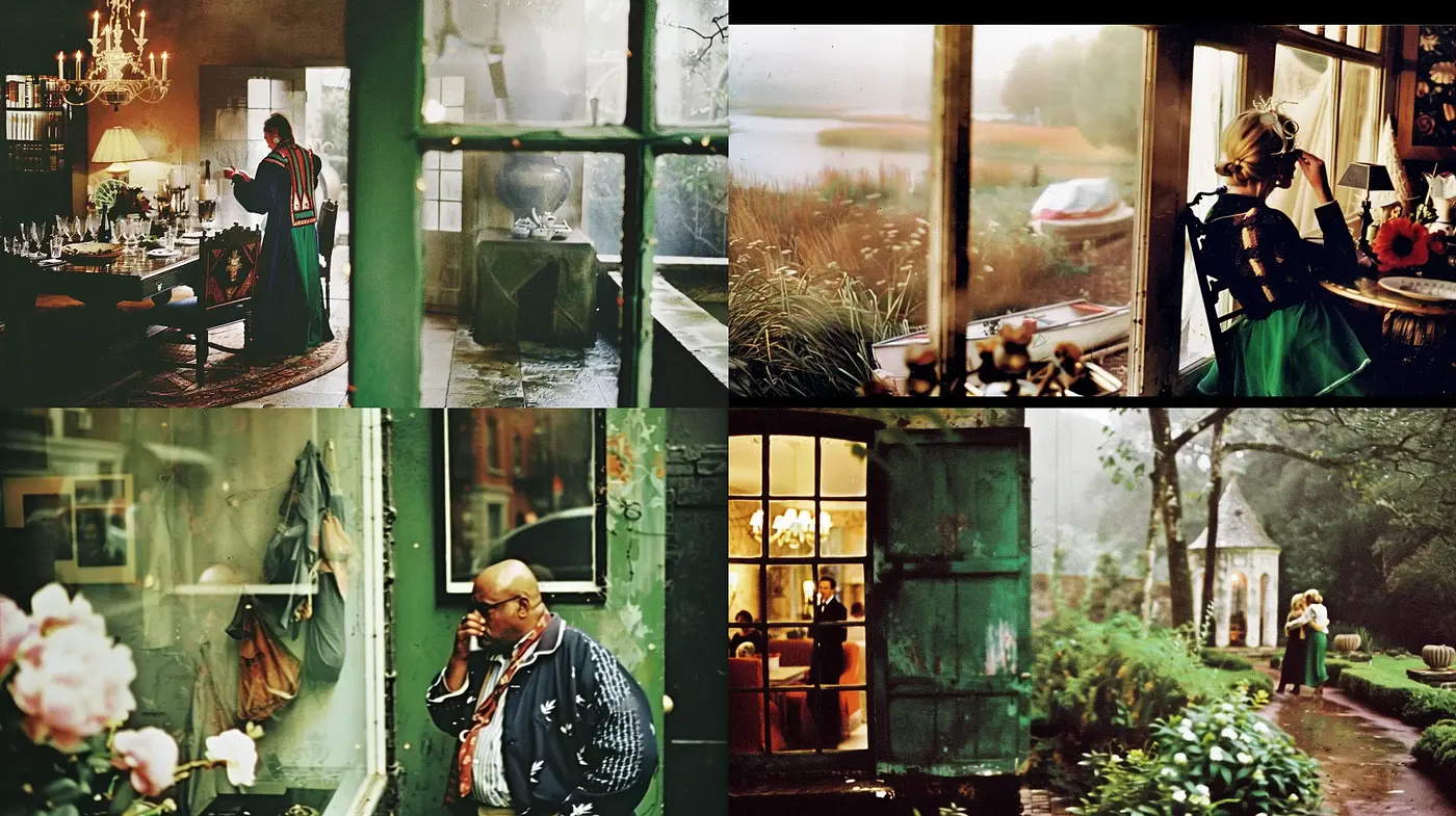 Muted Tonalities and Soft Textures in Nostalgic Scenes - Midjourney sref style