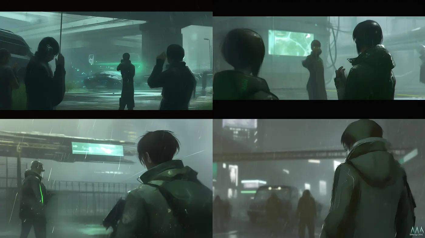 Ethereal Monochrome Dreamscape: A Fusion of Digital Impressionism and Cinematic Moodiness - Midjourney sref style