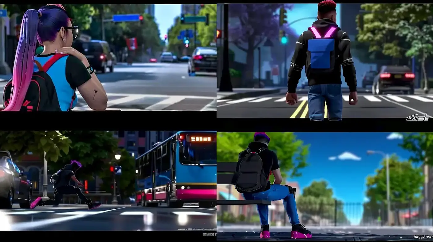 Vibrant urban scenes with a modern, edgy aesthetic - Midjourney sref style