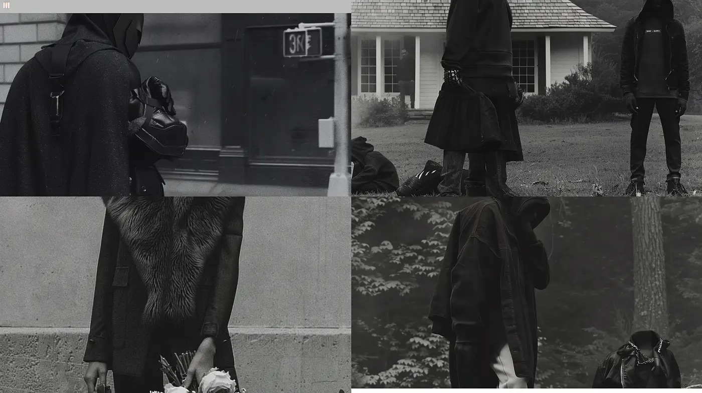 Monochromatic Moods of Solitude and Contemplation - Midjourney sref style