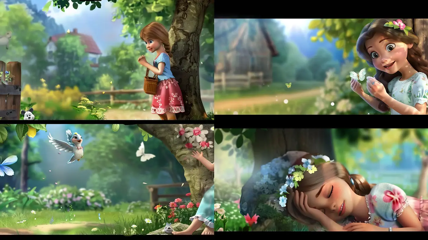 Enchanted Serenity of Storybook Illustrations - Midjourney sref style