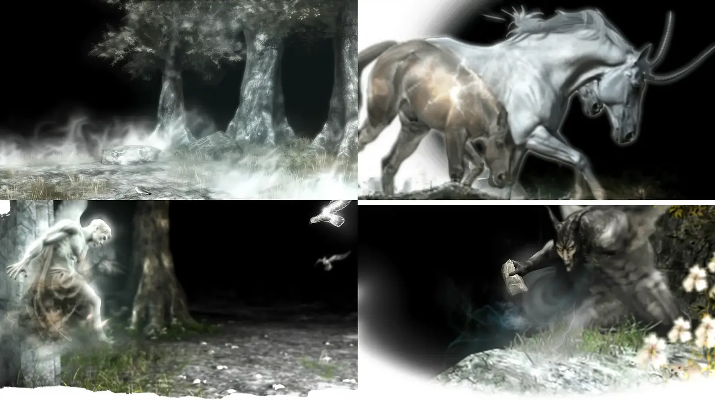 Ethereal Whispers of a Misty Fantasy Realm - Midjourney sref style