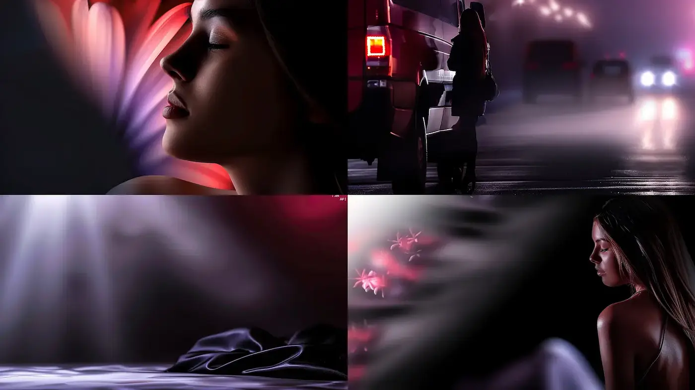 Mysterious and ethereal ambiance with cinematic undertones - Midjourney sref style