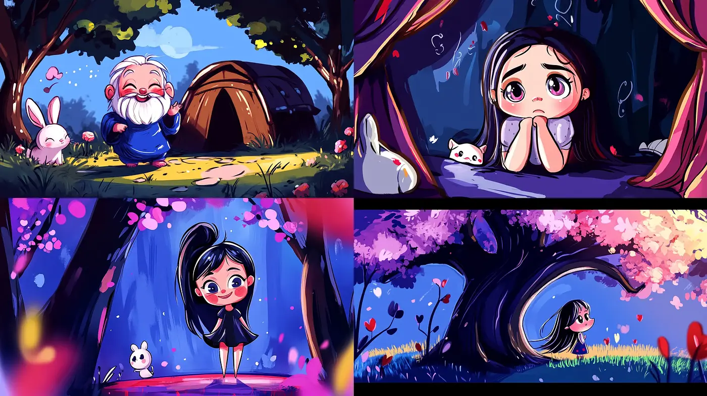 Enchanted Whimsy: A Consistent Pastel Dreamscape in Cartoon Style - Midjourney sref style