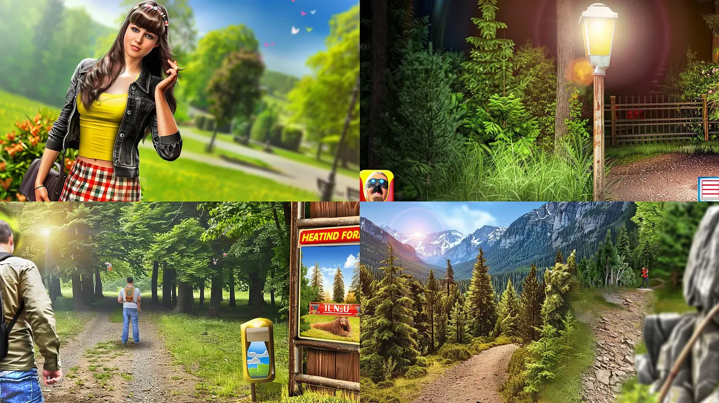 Lush Verdant Landscapes with a Bright Photorealistic Touch - Midjourney sref style