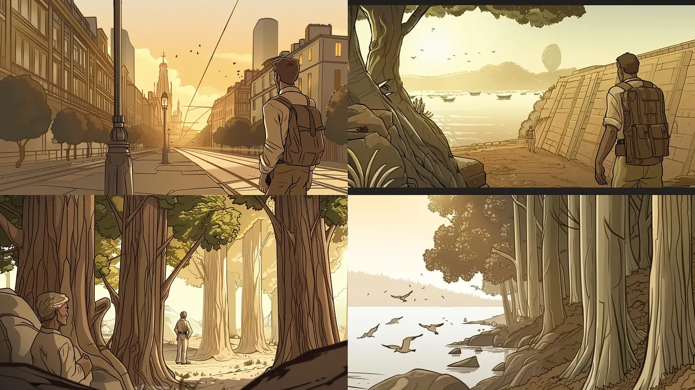 Sepia-Toned Serenity: A Homage to Timeless Contemplation - Midjourney sref style