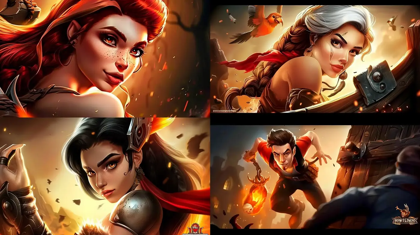 Epic Cinematic Illustration with Vibrant Fantasy Overtones - Midjourney sref style