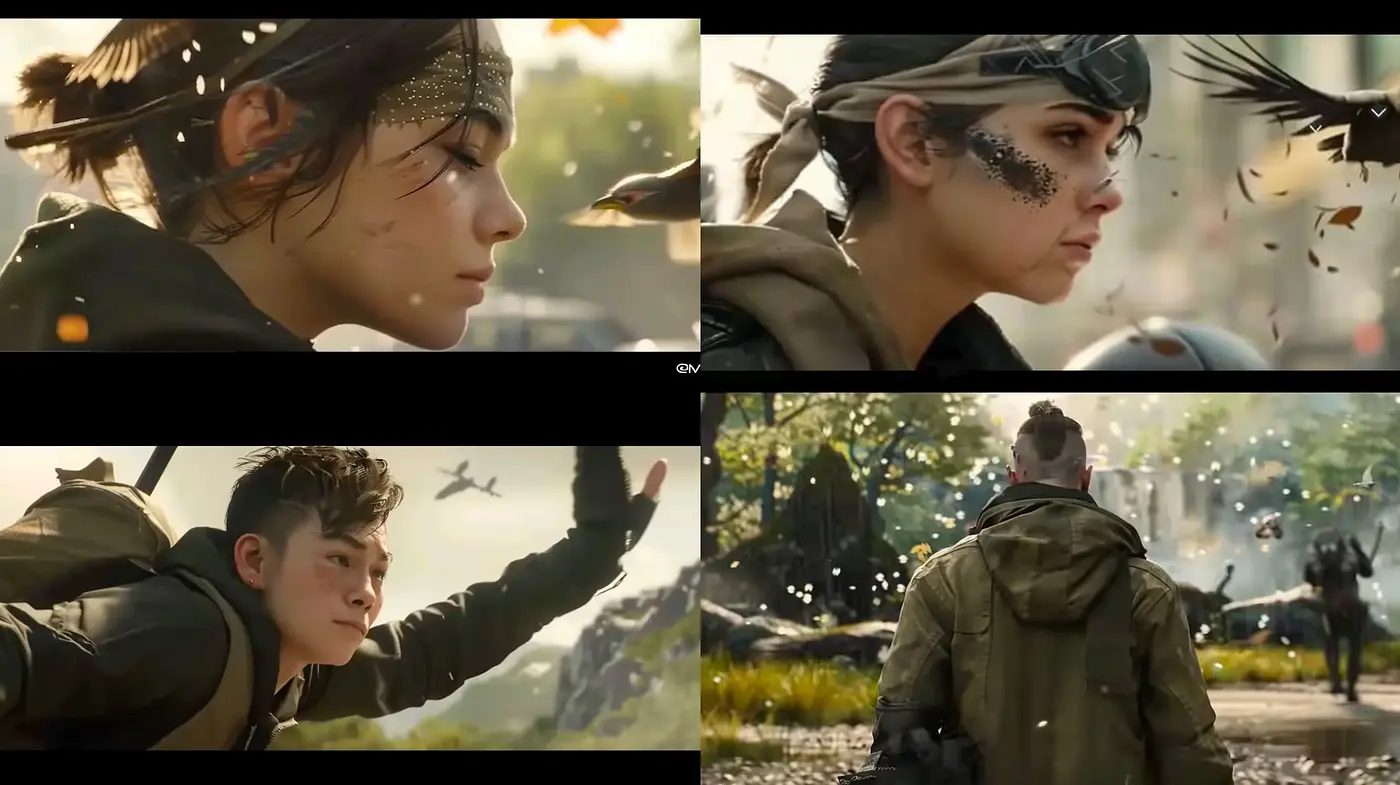 Cinematic Autumnal Warriors in Natural Light - Midjourney sref style