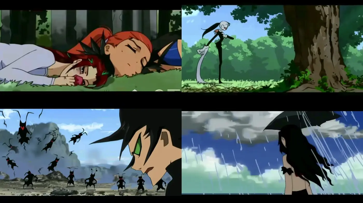 Harmonized Anime Essence in Cinematic Frames - Midjourney sref style