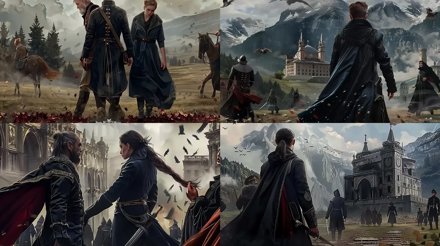Epic Historical Drama Visual Exploration - Midjourney sref style