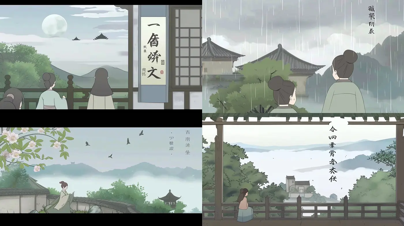 Serene Asiatic Tableau with Ethereal Pastel Overtones - Midjourney sref style