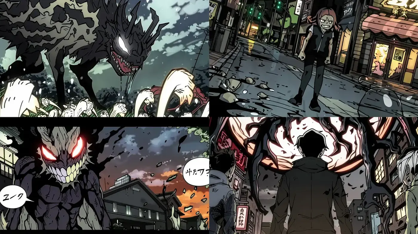Dynamic and expressive urban noir with supernatural elements - Midjourney sref style