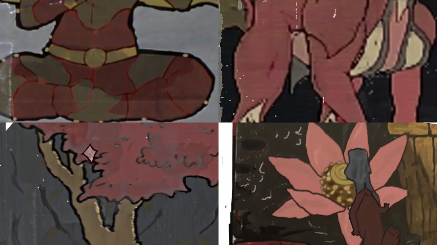 Stylized Autumnal Reverie: A Collage of Earthy Tones and Textured Mosaics - Midjourney sref style