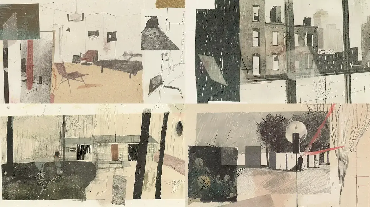 A Cohesive, Subdued Aesthetic with a Touch of Modernism - Midjourney sref style