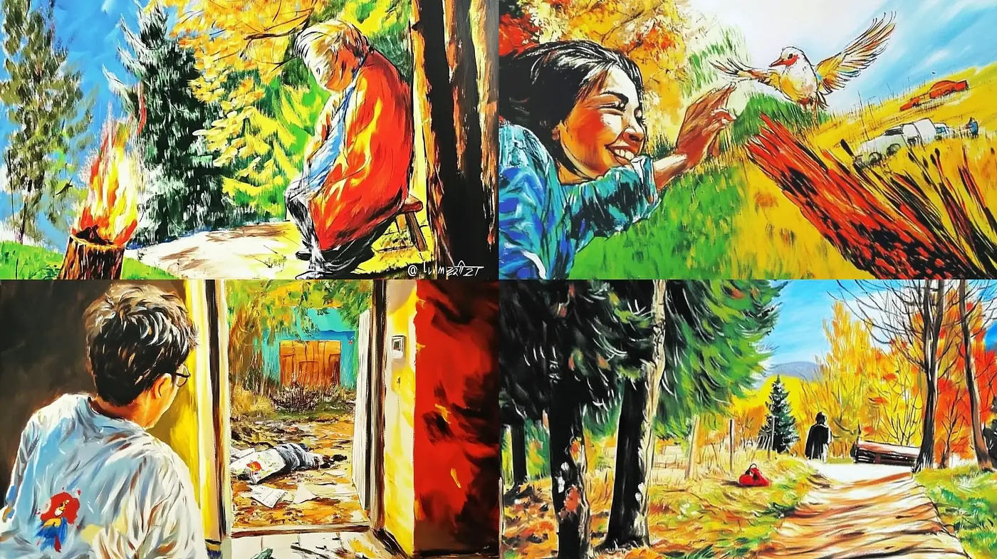 Vibrant Brushwork and Luminous Colors: A Homage to Impressionist Sensibilities - Midjourney sref style