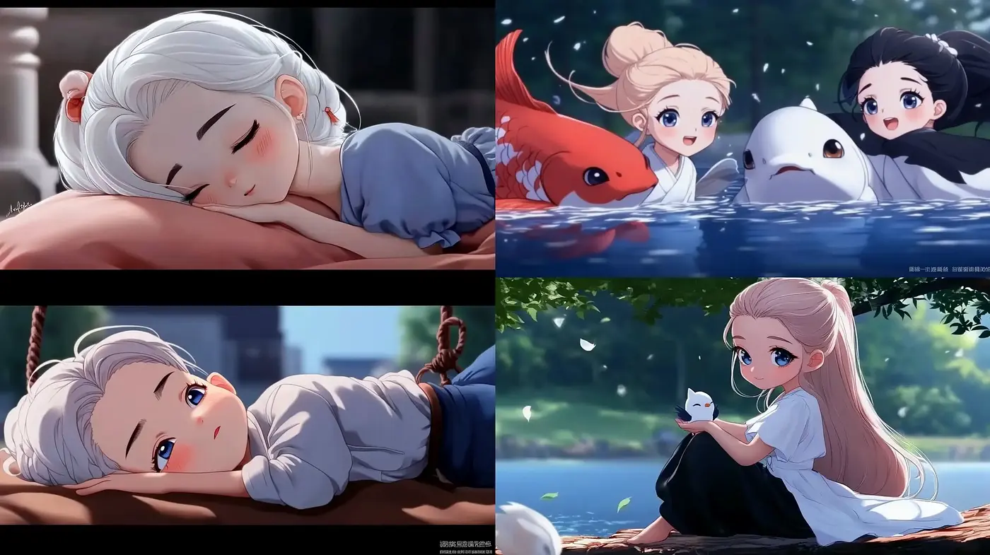 Serene and Whimsical Anime-Inspired Digital Art - Midjourney sref style