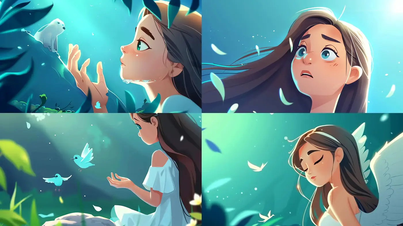 Ethereal Serenity: A Digital Ode to Animated Whimsy - Midjourney sref style