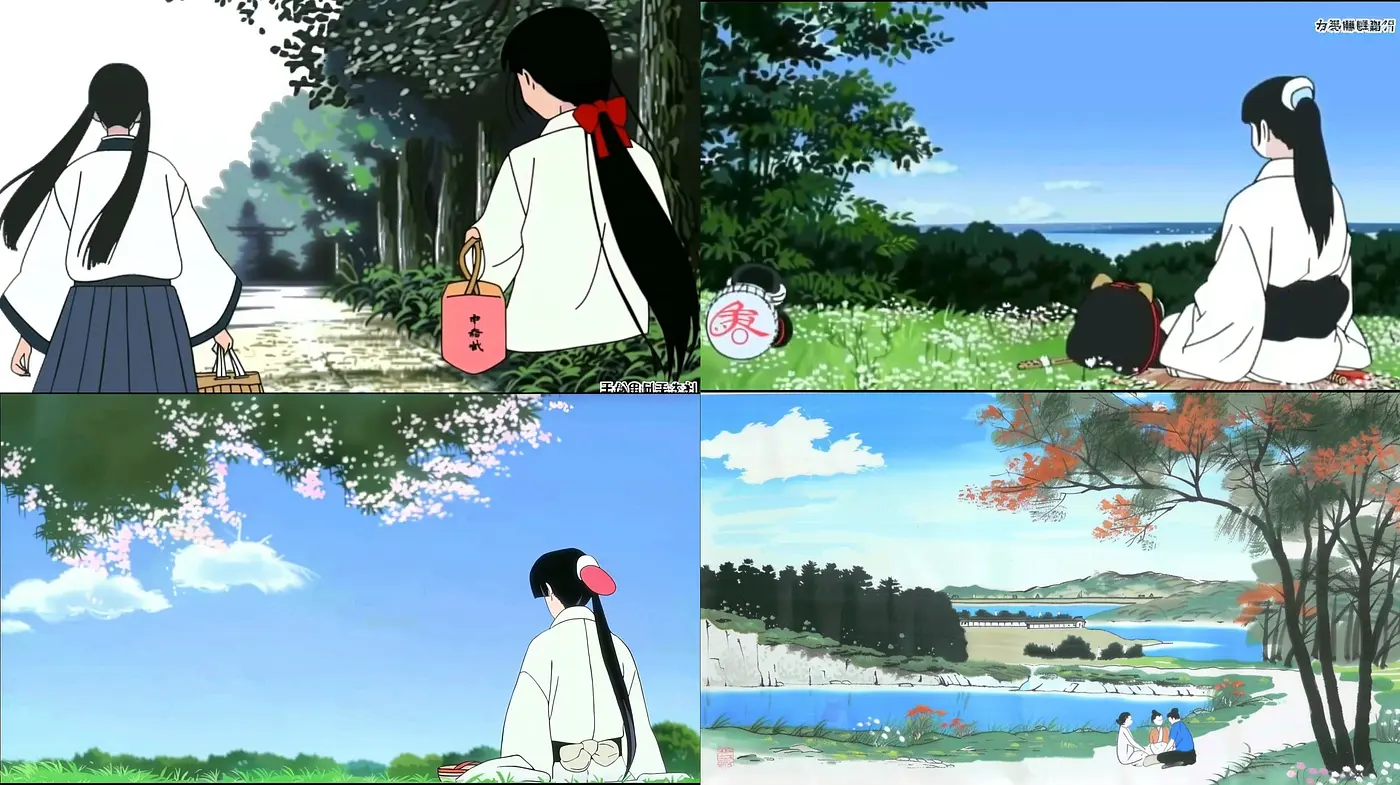 Tranquil Repose in Stylized Nature: Consistent Harmony in Anime-Inspired Tableaus - Midjourney sref style