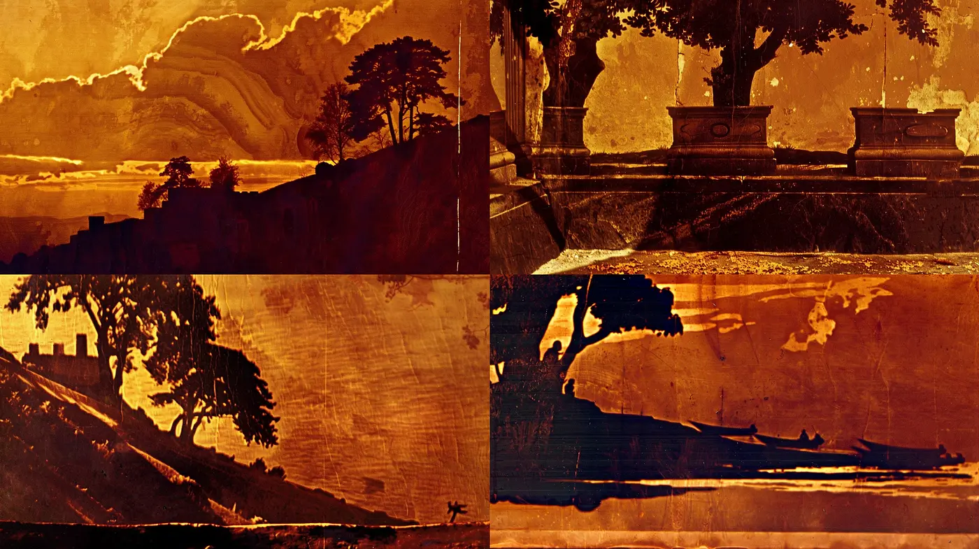Sepia-toned Tapestry of Time: A Homage to Nostalgia and Textured Memories - Midjourney sref style