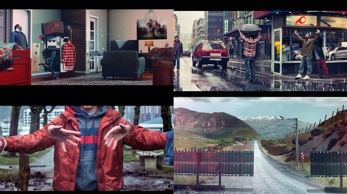 Consistent Elements of Contemplative Melancholy in Textured Realism - Midjourney sref style