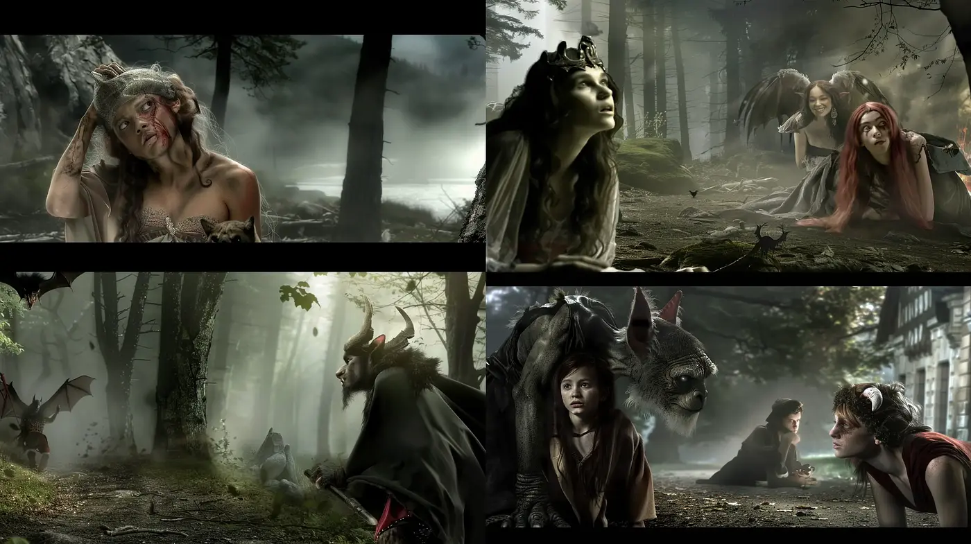 Enigmatic Forest Whispers: A Mystical and Dark Fantasy Realm - Midjourney sref style