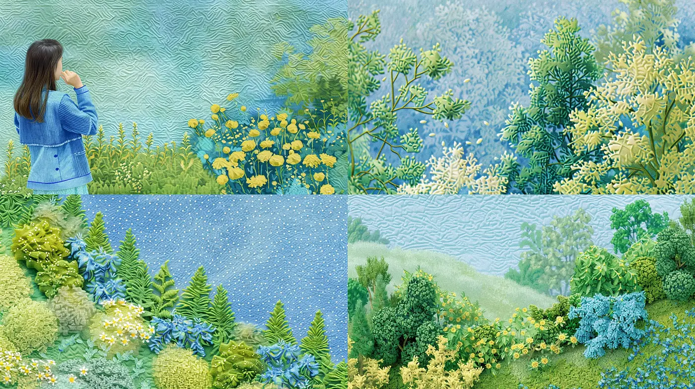 Serene Pastoral Dreamscapes: A Harmonious Fusion of Impressionist Tones and Tranquil Vistas - Midjourney sref style