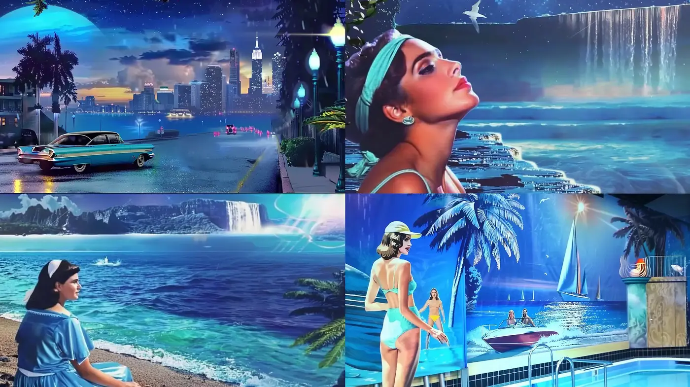 Retro-futuristic Reverie: A Synthesis of Vintage and Visionary Aesthetics - Midjourney sref style