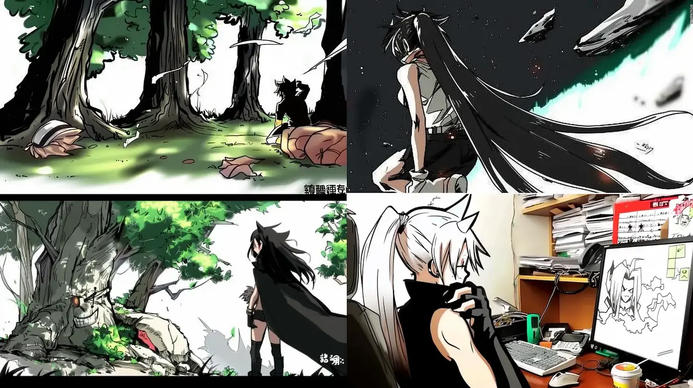 Dynamic and Expressive Illustrations with a Fusion of Nature and Character Detail - Midjourney sref style