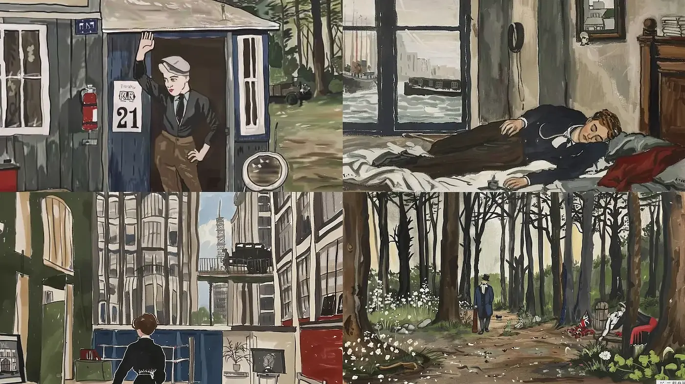 Reflective and Narrative Artistic Style with Emotional Undertones - Midjourney sref style