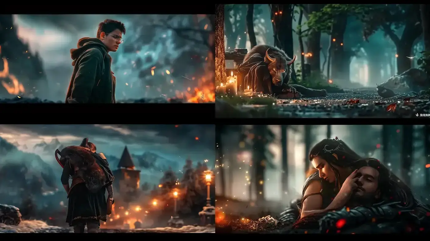Cinematic and Dramatic Fantasy with a Touch of Mystique - Midjourney sref style