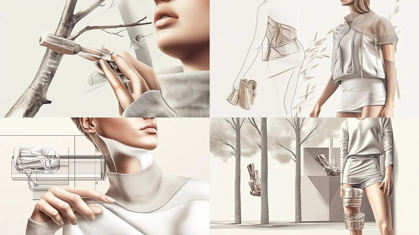 Sleek Futuristic Elegance with a Monochromatic Essence - Midjourney sref style