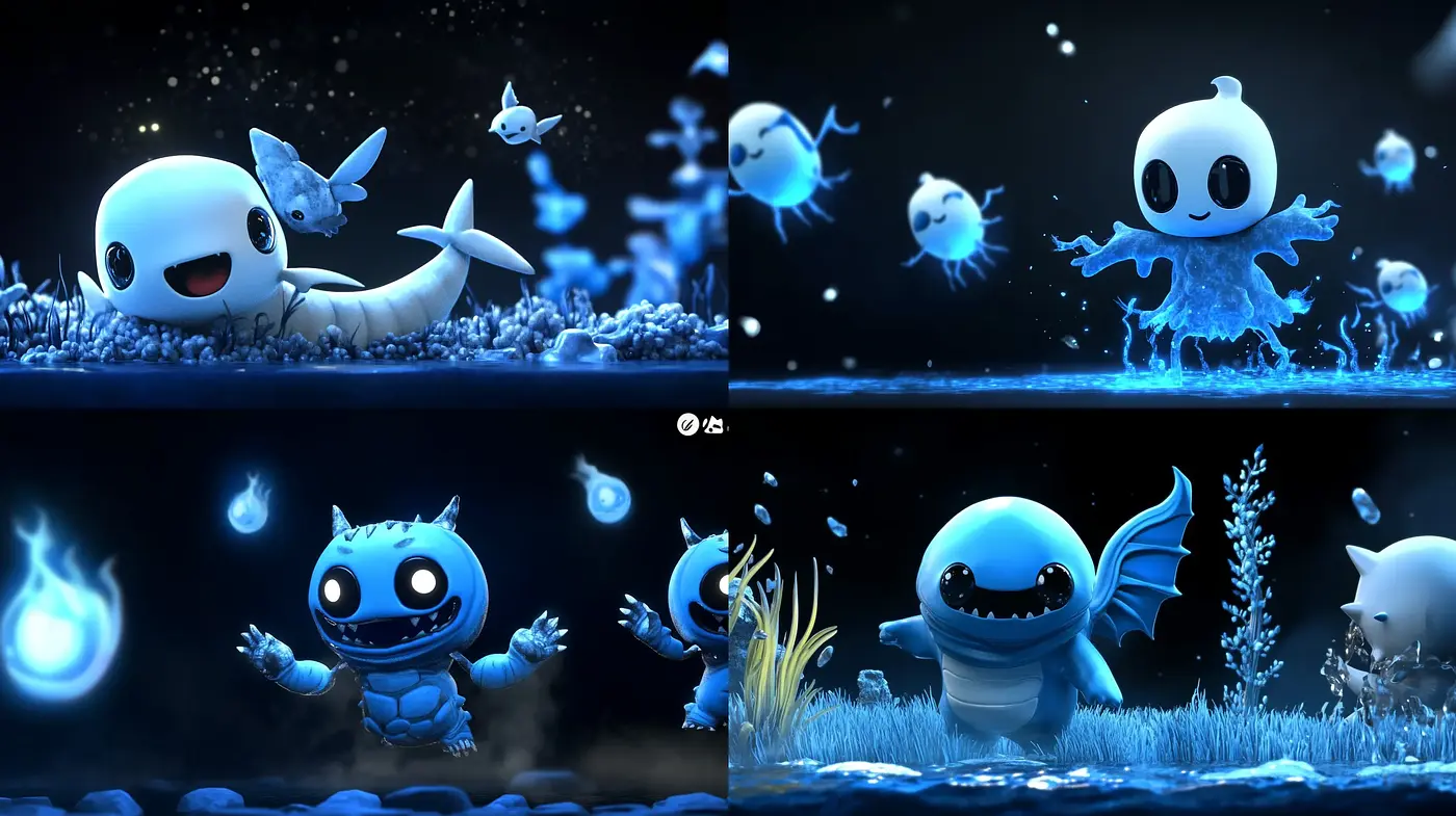 Luminous Aquatic Fantasy: Enchanting Undersea Glow - Midjourney sref style