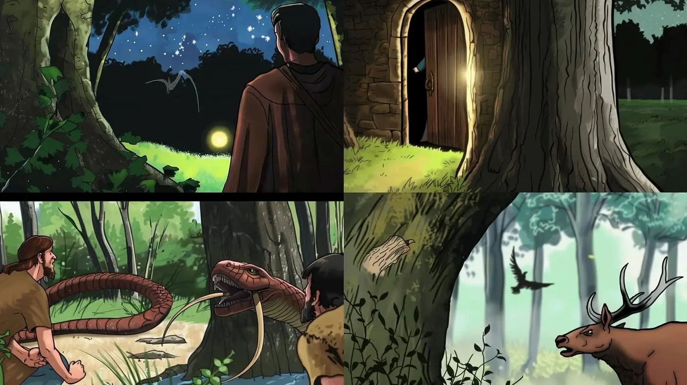 Enigmatic Tales of Nature’s Whispers - Midjourney sref style